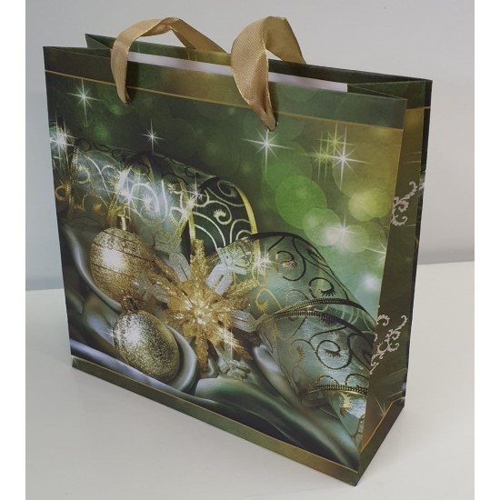 Christmas gift bag, 17x17x6cm, pack.12pcs/MIX