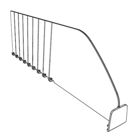 Odlamovacie delítko zo zarážkou v:120mm