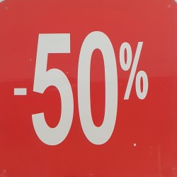 Cedulka KOCKA 24x24cm, -50%