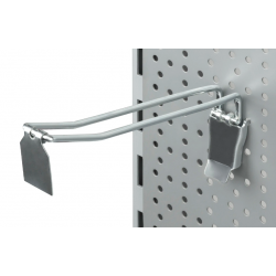 Dvojitý hák 40cm na dierovaný panel