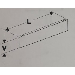 Čelo podstavca lichobežník 40cm