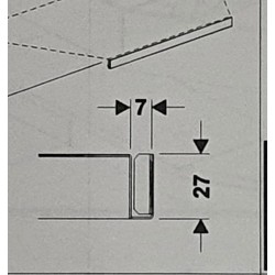 Držiak cenovky lichobežník 30cm