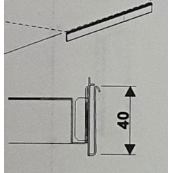 Cenovková lišta pre lichobežník 30cm