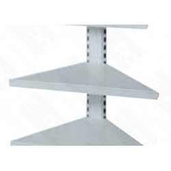 Polica rohová 90°, šírka 50cm