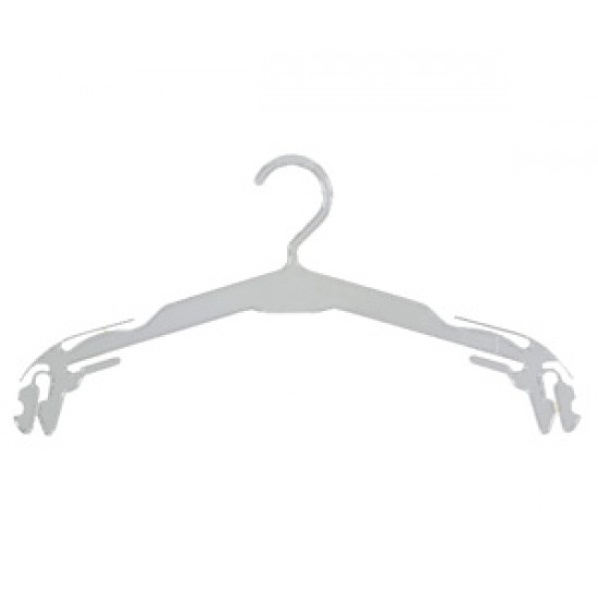 Transparent plastic hanger for underwear, 27cm