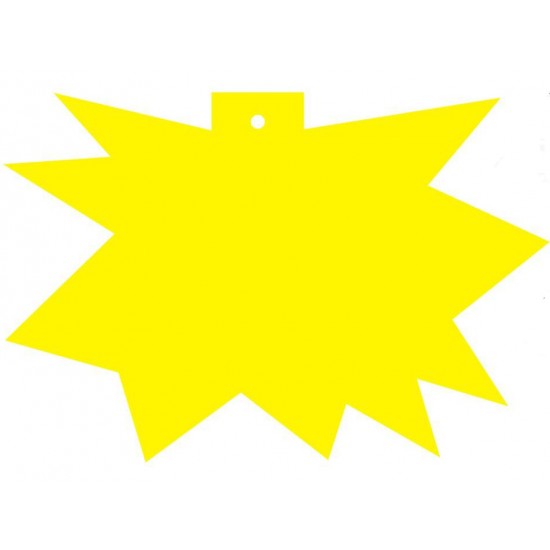 Visačky "Ježko" 120x88, žlté