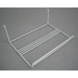 Polička na obuv biela.