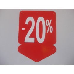 Cedulka šípka 24x33cm