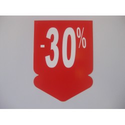 Cedulka šípka 24x33cm