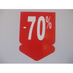 Cedulka šípka 24x33cm