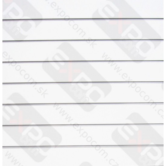 Drážkový panel V120xŠ120cm. BIELA