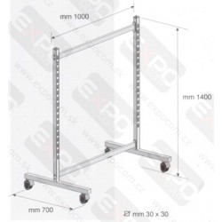 Rám stojanu obojstranný.