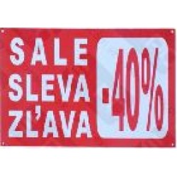 Cedulka hranatá 48x33cm